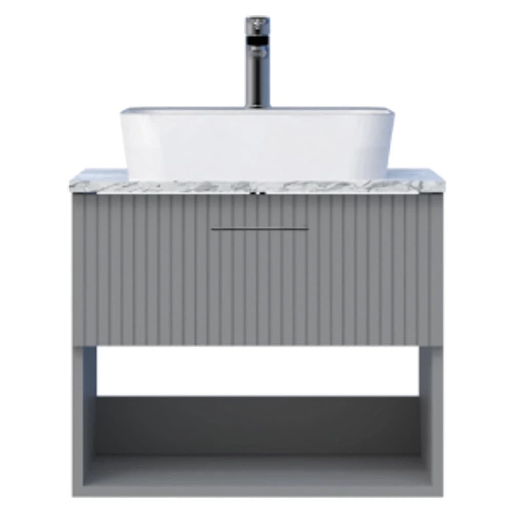 Creavit E10 65 Cm Gri Çekmeceli Granit Tezgah Dolabı