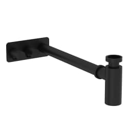 Vitra Asimetrik Rozetli Mat Siyah Lavabo Sifon Seti A4515636WTC görsel 1