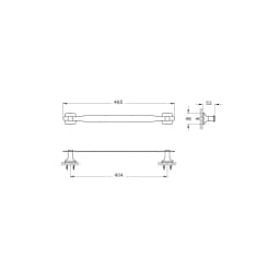 VitrA Base 400 Uzun Havluluk Mat Siyah A4411936 görsel 2
