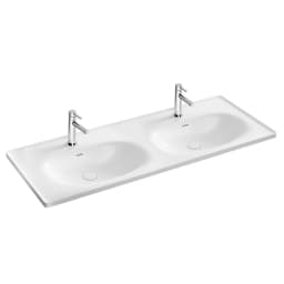 Vitra Equal 130x52 Cm Etajerli Lavabo 7244B403-0001 görsel 1