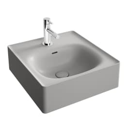 Vitra Equal 45x45 Cm Dikdörtgen Mat Taş Gri Lavabo 7240B476-0001 görsel 1
