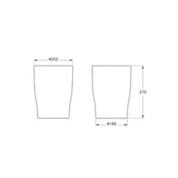 Vitra Eternity 3 Lt Beyaz Çöp Kovası A4430057 görsel 3