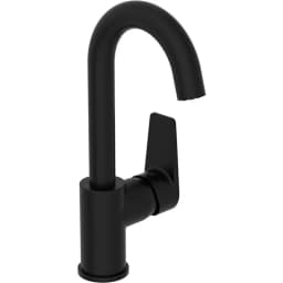 Vitra Flow Square Döner Borulu Mat Siyah Lavabo Bataryası - A4316536 görsel 1