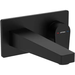 Vitra Flow Square Mat Siyah Ankastre Lavabo Bataryası - A4318036 görsel 1