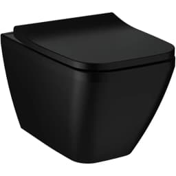 Vitra Integra Square Mat Siyah Rim-ex Kanalsız Asma Klozet - 7082B083-0090 görsel 1