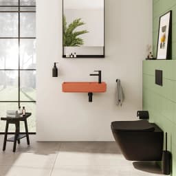 Vitra Integra Square Mat Siyah Rim-ex Kanalsız Asma Klozet - 7082B083-0090 görsel 2