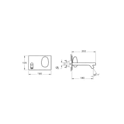 Vitra İstanbul Ankastre Lavabo Bataryası A42232 görsel 3