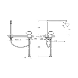 Vitra İstanbul Lavabo Bataryası A42304 görsel 3