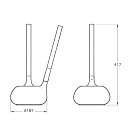 Vitra İstanbul Yerden Tuvalet Fırçalığı A48048 görsel 3