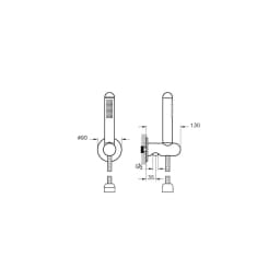 Vitra Liquid 1 Fonksiyonlu Parlak Siyah El Duşu Takımı A4279639 görsel 2