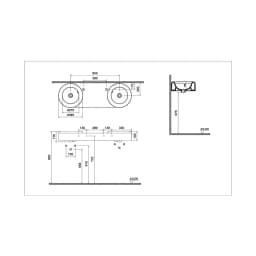 Vitra Liquid 120x41 Cm Lavabo 7313B403-0041 görsel 3