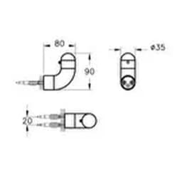 Vitra Liquid Kanca Askı A44568 görsel 3