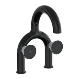Vitra Liquid Parlak Siyah Lavabo Bataryası A4274739 görsel 1
