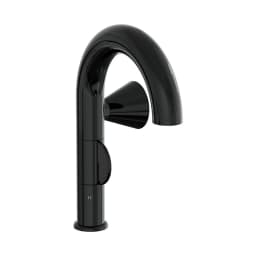 Vitra Liquid Parlak Siyah Lavabo Bataryası A4274939 görsel 1