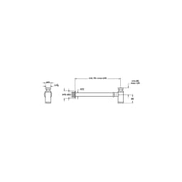 Vitra Liquid T Tipi Parlak Siyah Lavabo Sifonu A4512439 görsel 2