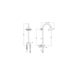 Vitra Liquid Tom Dixon Termostatik Duş Kolonu A47219 görsel 2
