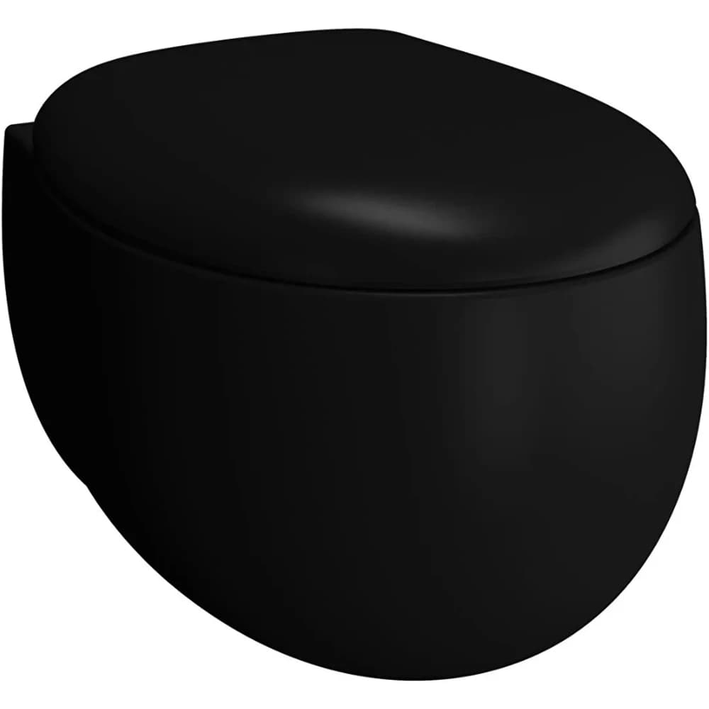 Vitra Memoria Mat Siyah Rim-ex Kanalsız Asma Klozet - 5885B483-0559