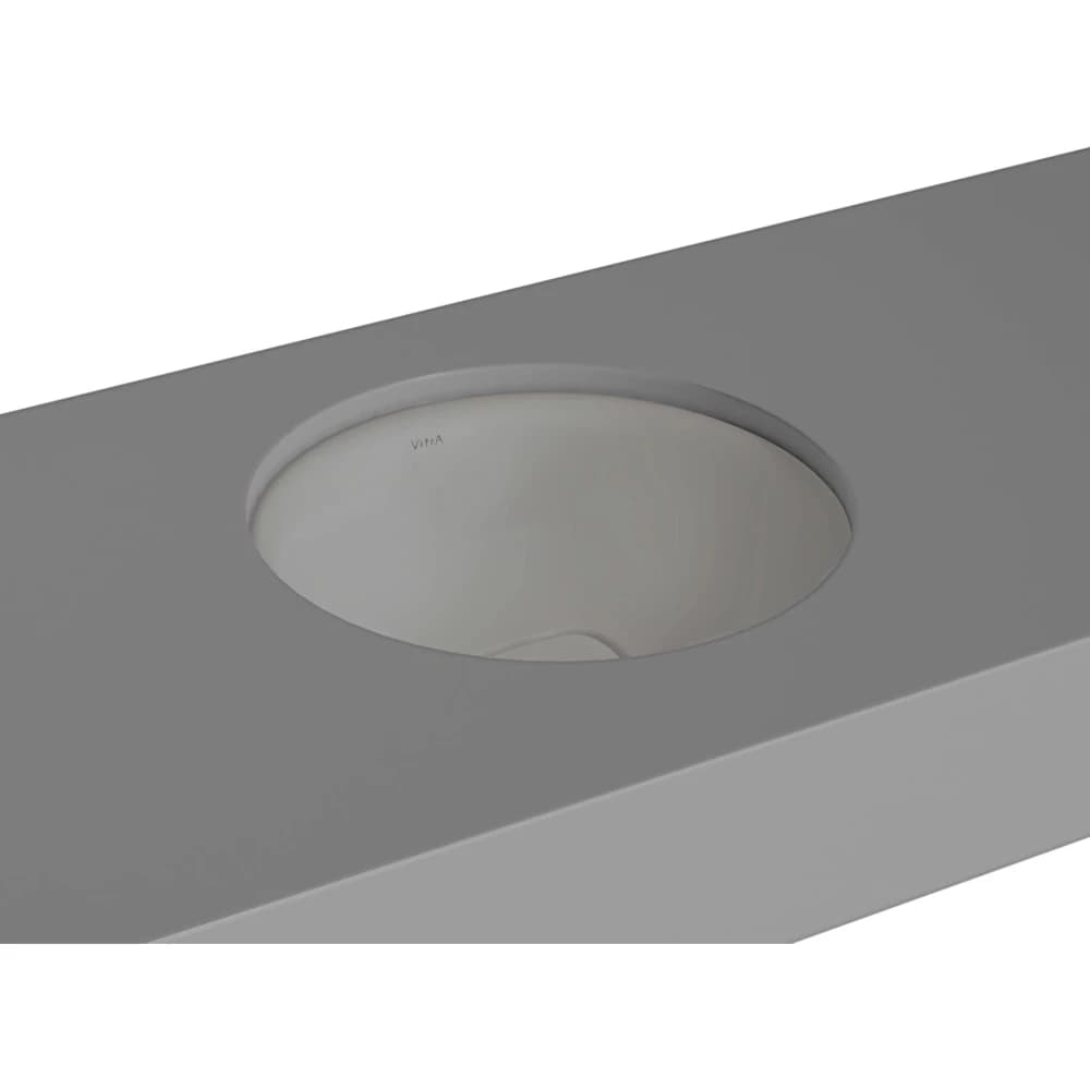 Vitra Metropole 40x40 Cm Mat Taş Gri Tezgahaltı Lavabo - 7532B476-1083