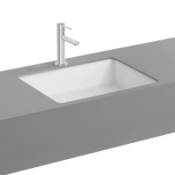 Vitra Nuo 50x38 Cm Dikdörtgen Tezgahaltı Lavabo 7436B003-1083 görsel 1