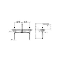 Vitra Origin 3 Delikli Lavabo Bataryası A42583 görsel 2