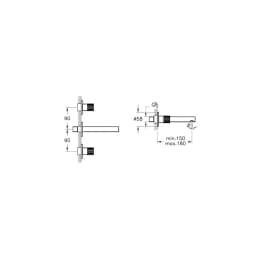 Vitra Origin 3 Rozetli Fırçalanmış Nikel Ankastre Lavabo Bataryası A4258234 görsel 4