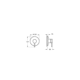 Vitra Origin Ankastre Duş Bataryası A42621 görsel 4