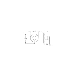 Vitra Origin Classic Fırçalanmış Altın Ankastre Duş Bataryası A4289625 görsel 2