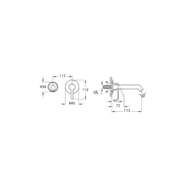 Vitra Origin Classic Mat Siyah Ankastre Lavabo Bataryası A4288936 görsel 2