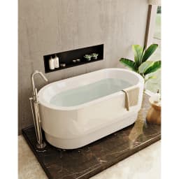 Vitra Origin El Duşlu Yerden Küvet Bataryası A42681 görsel 2