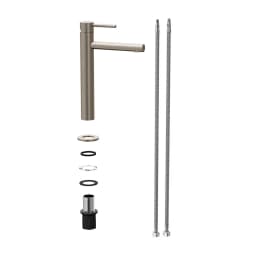 Vitra Origin Fırçalanmış Nikel Yüksek Lavabo Bataryası A4255734 görsel 3