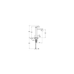 Vitra Origin Fırçalanmış Nikel Yüksek Lavabo Bataryası A4255734 görsel 4