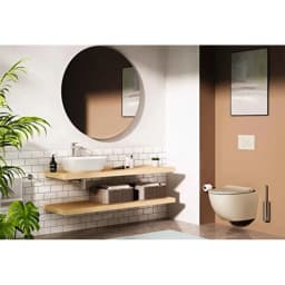 Vitra Origin Fırçalı Nikel Yerden Tuvalet Fırçalığı A4489334 görsel 2
