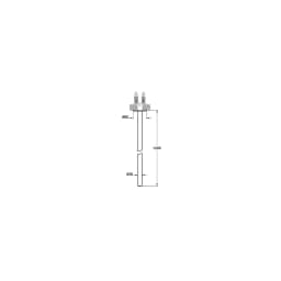 Vitra Origin Tavandan Mat Siyah Çıkış Ucu A4268036WTC görsel 2