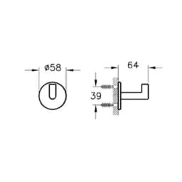 Vitra Origin Tekli Askı A44884 görsel 3