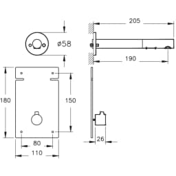 Vitra Origin Temassız Soft Bakır Ankastre Lavabo Bataryası - A4711129 görsel 2