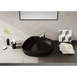 Vitra Outline 55x43 Cm Mat Siyah Çanak Lavabo 5991B483-0016 görsel 2