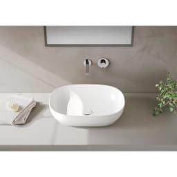 Vitra Outline 60x40 Cm Oval Mat Beyaz Çanak Lavabo 5995B401-0016 görsel 2