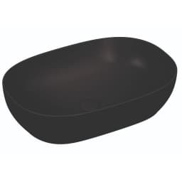 Vitra Outline 60x40 Cm Oval Mat Siyah Çanak Lavabo 5995B483-0016 görsel 1