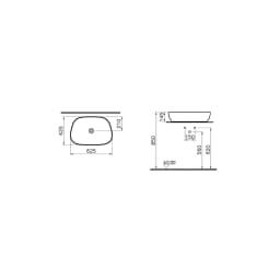 Vitra Outline 60x41 Cm Çanak Lavabo 5993B403-0016 görsel 3