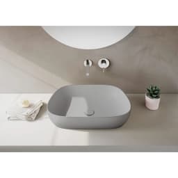 Vitra Outline 60x41 Cm Mat Taş Gri Çanak Lavabo 5993B476-0016 görsel 2