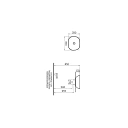 Vitra Plural 45x38 Cm Oval Çanak Lavabo 7810B403-0016 görsel 2