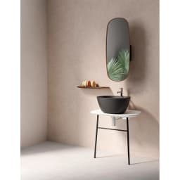 Vitra Plural 45x38 Cm Oval Mat Siyah Çanak Lavabo 7811B483-0016 görsel 2