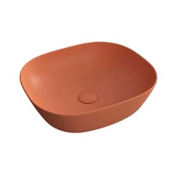 Vitra Plural 45x38 Cm Oval Mat Terra Rosa Çanak Lavabo 7810B477-0016 görsel 1