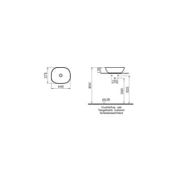 Vitra Plural 45x38 Cm Oval Mat Terra Rosa Çanak Lavabo 7810B477-0016 görsel 2