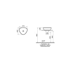 Vitra Plural 45x40 Cm Üçgen Mat Terra Rosa Çanak Lavabo 7812B477-0016 görsel 2