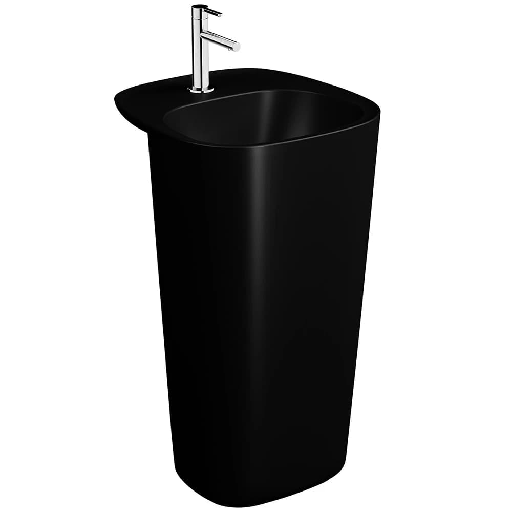 Vitra Plural 50x53 Cm Mat Siyah Monoblok Lavabo 7814B483-0041