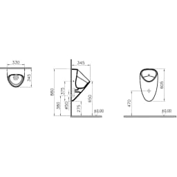 Vitra Plural Mat Kum Beji Pisuvar - 7808B022-5331 görsel 2