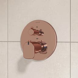 Vitra Root Round Soft Bakır Ankastre Termostatik Banyo Bataryası A4334829 görsel 2