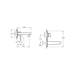 Vitra Root Round Fırçalanmış Nikel Ankastre Lavabo Bataryası A4272134 görsel 2