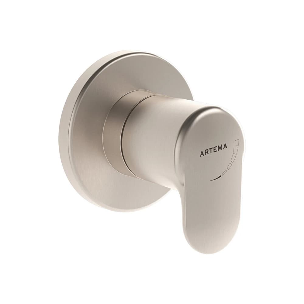 Vitra Root Round Fırçalanmış Nikel Ankastre Stop Valf A4273034